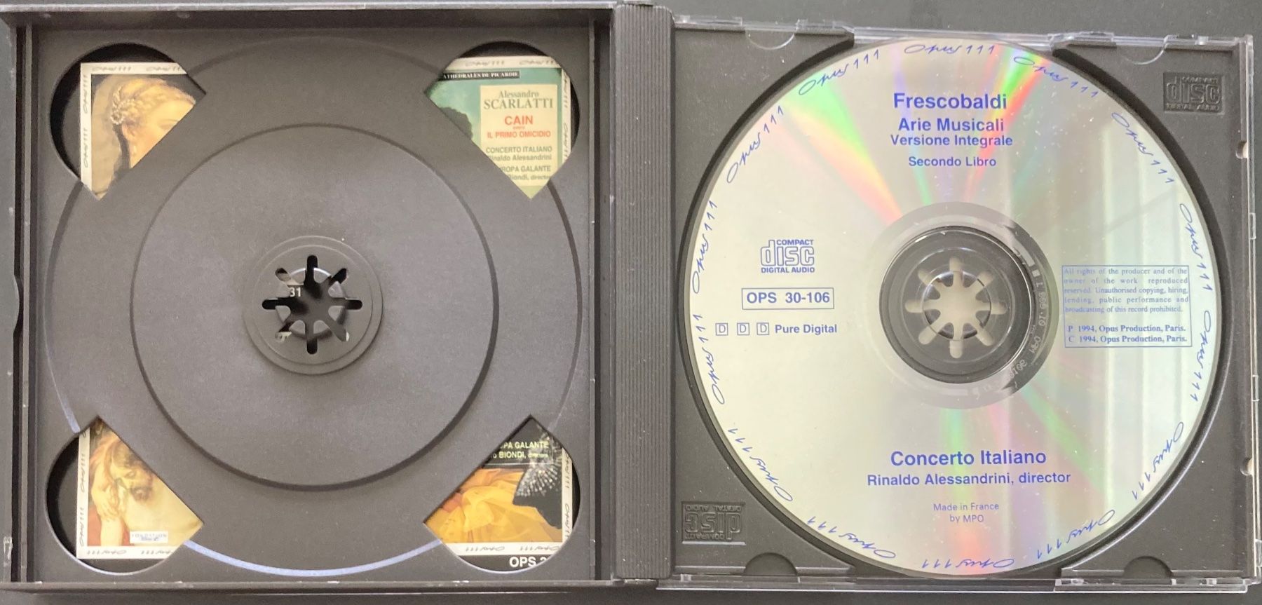 CD: FRESCOBALDI, CONCERTO ITALIANO..... - ARIE MUSICALI – Usato da Poliez-Pittet venduto da Newtown-Records 3