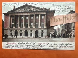 Alte Ansichtskarte Neuchâtel Hotel de Ville mit Stempel 1903