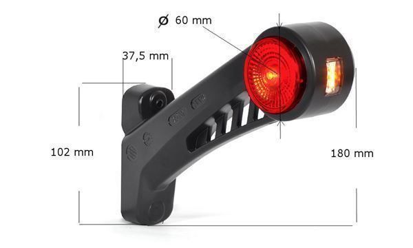 LED Warnleuchten Set - 4x CR06 Gelb Mit 270° Abstrahlwinkel Für Optimale Sichtbarkeit