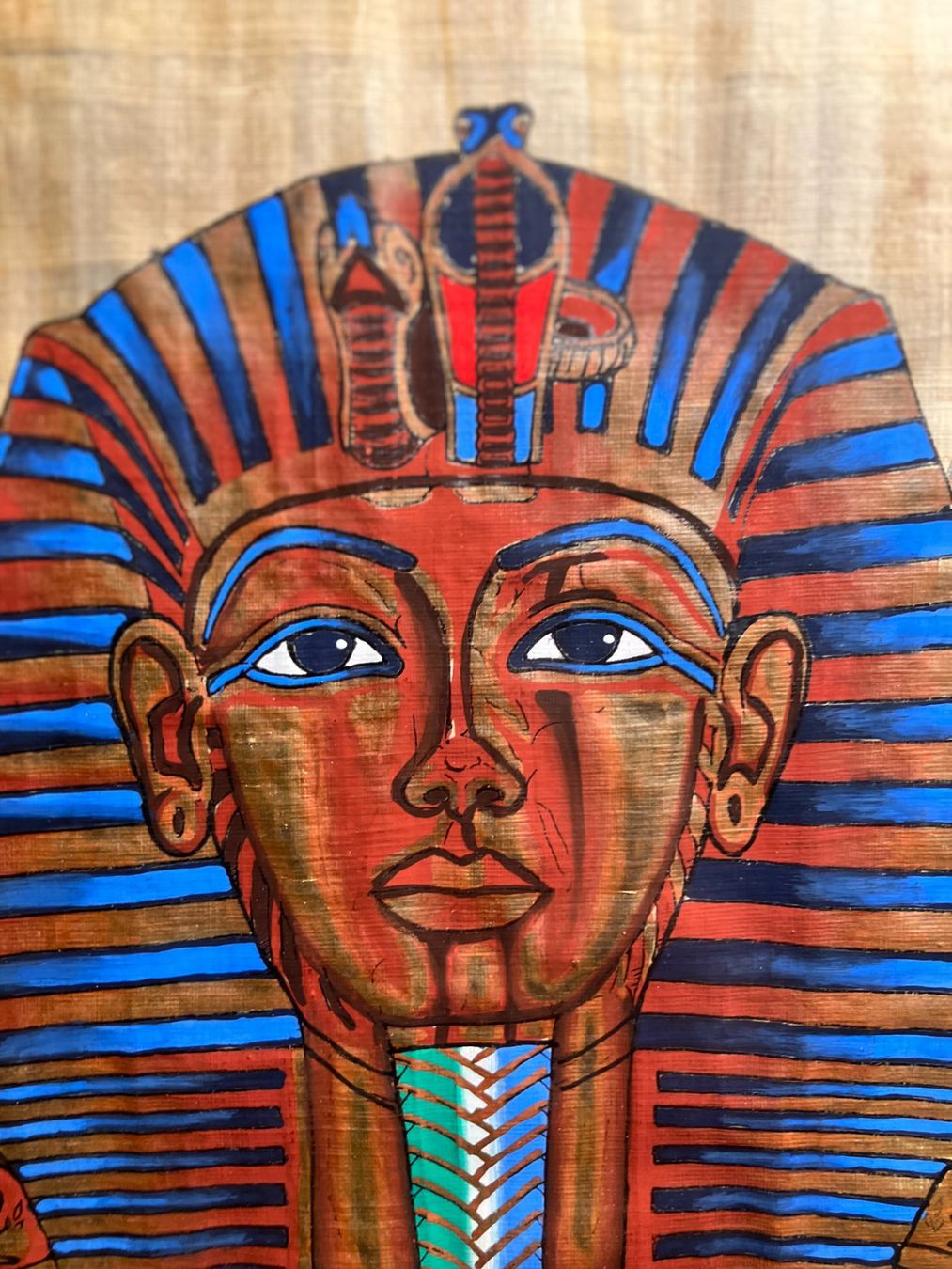Foto & Immagini: Tutanchamun Bild auf Papyrus, eingerahmt – Usato da Möriken AG venduto da Ur_freak 3