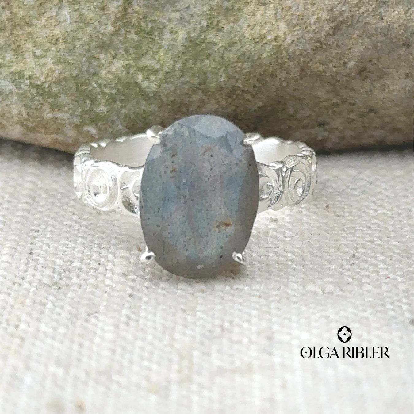 Olga Ribler Anelli: Labradorit Ring Sterling Silber 925 Grösse 60 – Nuovo (secondo la descrizione) da Luzern venduto da Schmuckoutlet 6