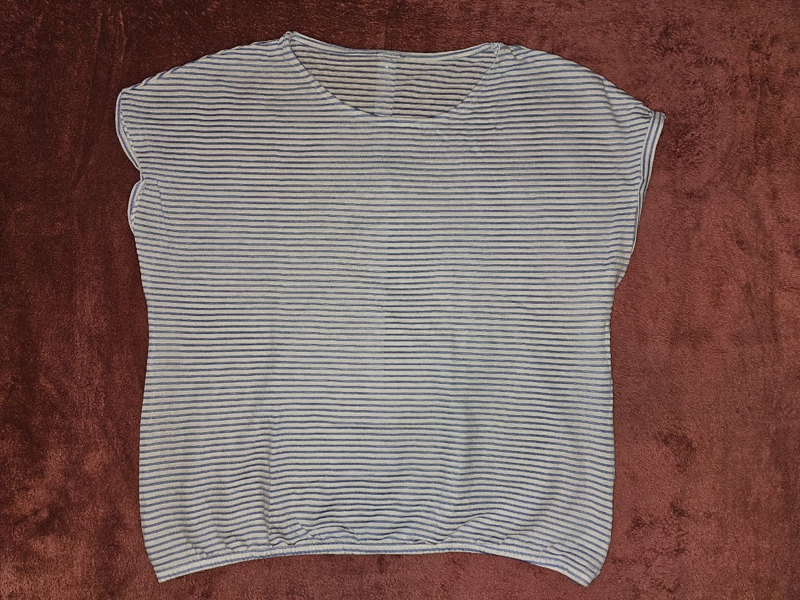 Top: Shirt, hellblau-weiss gestreift, L, NEU – Nuovo (secondo la descrizione) da Heiden venduto da Taronia 1