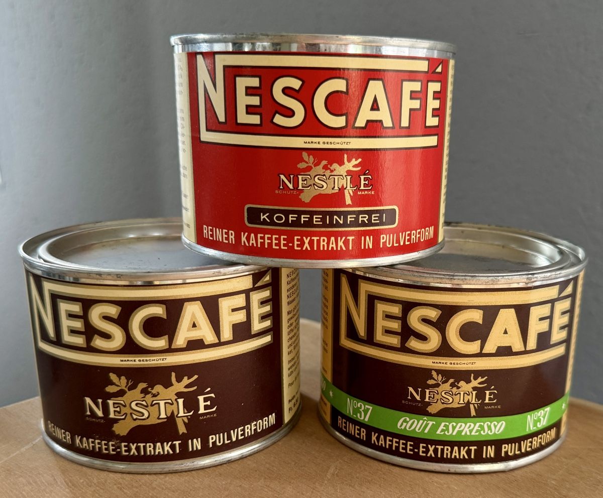 Barattoli: 3 x alte Nescafé Blechdose eventuell Dummy – Usato da Rothrist venduto da Luckywinner