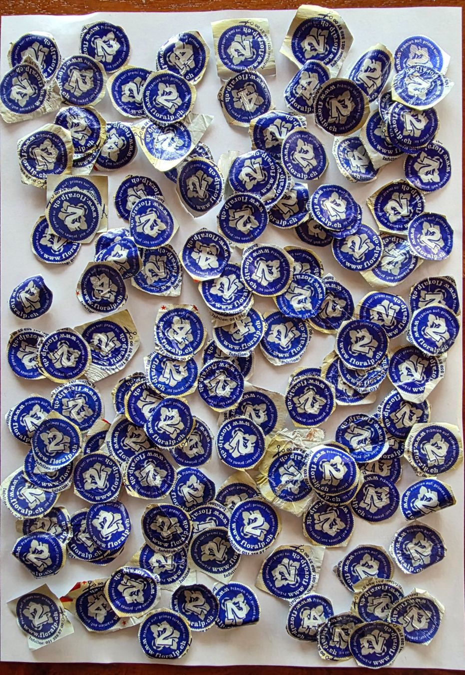 Floralp Sammelmarken & -punkte: 294 Floralp Punkte – Gebraucht aus Füllinsdorf von EC1986