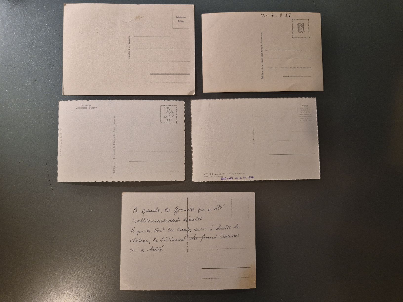 Cartoline postali: Lausanne et Ouchy – Usato da La Sarraz venduto da Pelletf 1