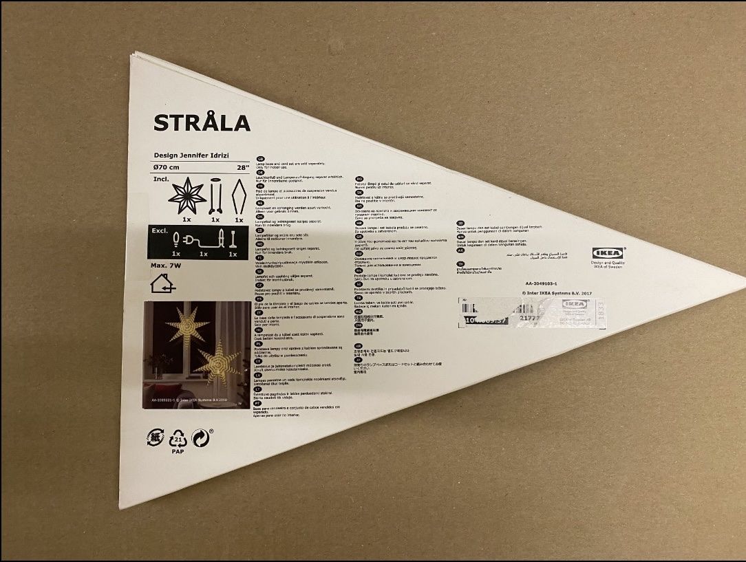 Ikea Tutte le decorazioni: IKEA Strala Weihnachtsstern – Nuovo e nell'imballaggio originale da Zürich venduto da zd_1965 2