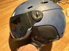 Casque de ski Julbo avec visière bleu état correct