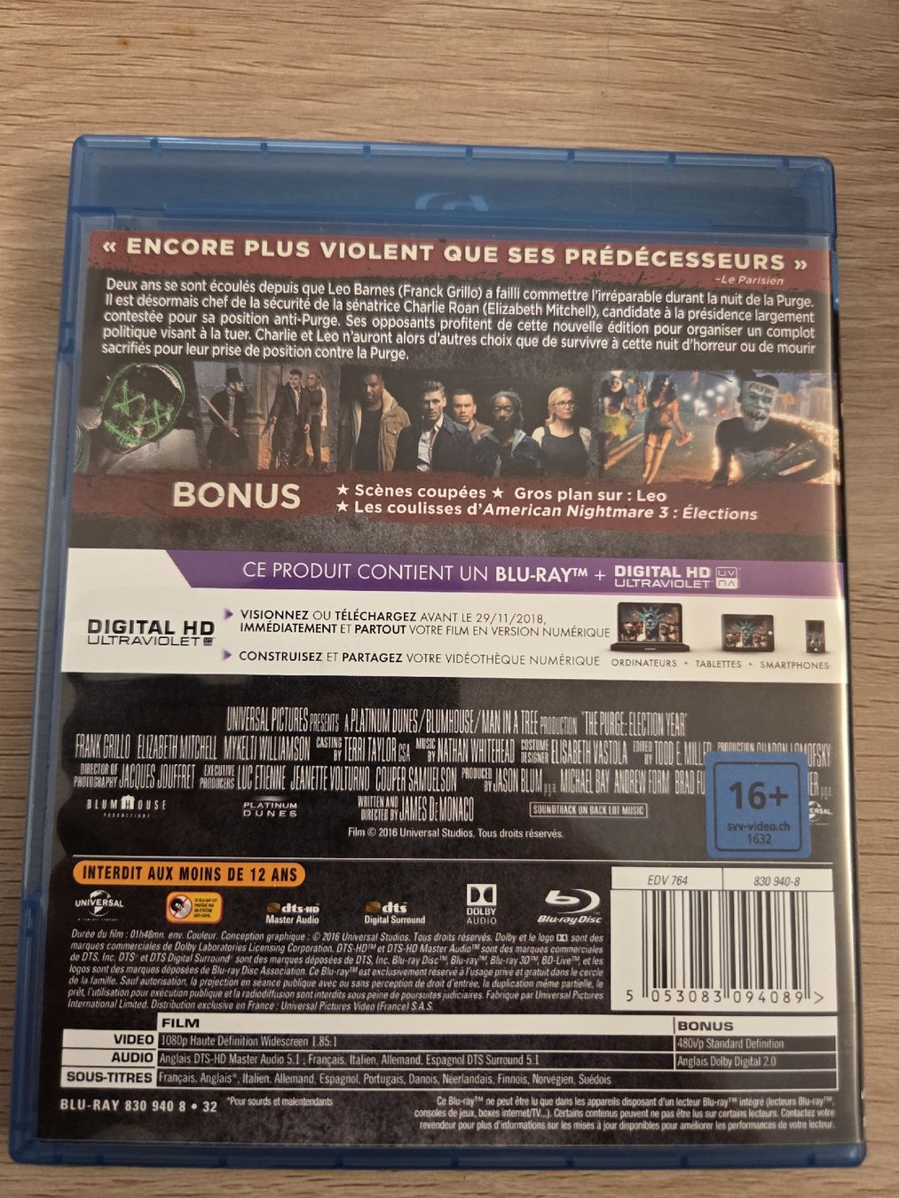 Tutti i DVDs: Blu-ray American Nightmare 3 Elections neuf – Nuovo (secondo la descrizione) da Tramelan venduto da mic_5lzm 1