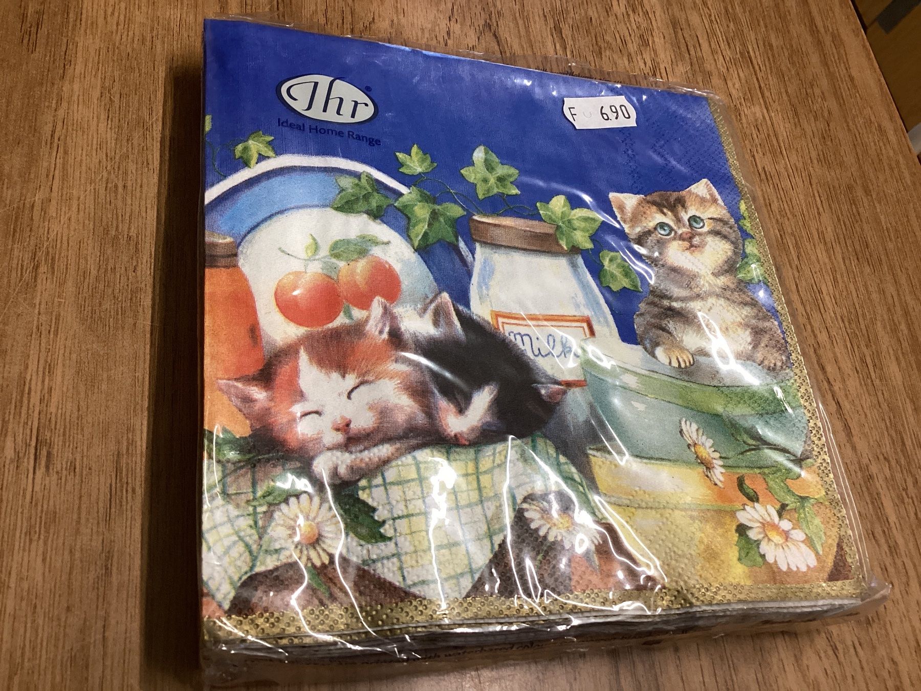Tovaglioli: 15Servietten mit Katzenmotiv, – Usato da Lyss venduto da Nigudasschaf