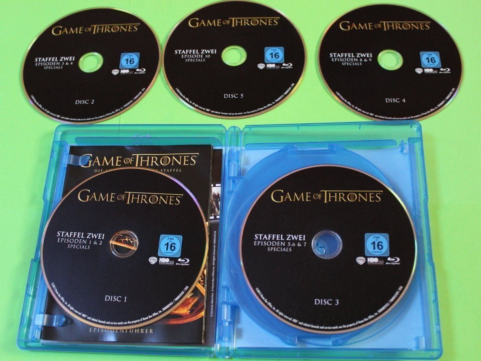 Tutti i DVDs: GAME OF THRONES - STAFFEL 2 (5 Blu-Rays) – Usato da Tübach venduto da JamesStone 1