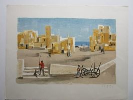 JEAN JAQUES GUT LITHOGRAPHIE SIGNIERT BLATTGRÖSSE 50X39CM