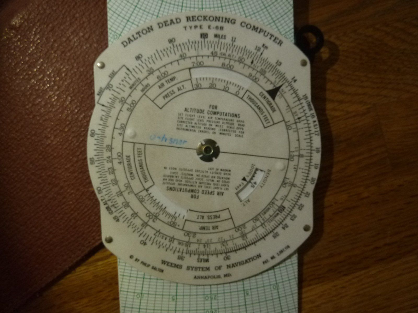 Navigation: Dalton-Navigationsrechner Typ E-6B System Old Gnu – D'occasion à Hochfelden par swissice 1
