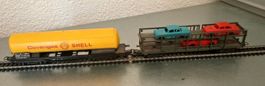 LIMA Wagons - Shell 500134  + transport de véhicules 666100