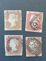 4mal One Penny Red 1841, Platte 83 und 84