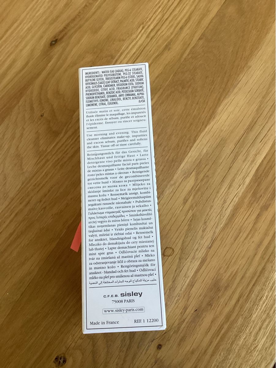 Sisley Cura del viso: CLEANSING MILK with Sage, Sisley – Nuovo e nell'imballaggio originale da Emmen venduto da ric.luzern 1