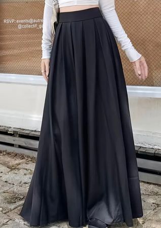 Maxi Gonna in colore blu notte-Tg M/L-per primavera 👍