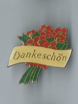 Placchette & Badge: Ansteckpin "Dankeschön" – Usato da Zürich venduto da t24_de