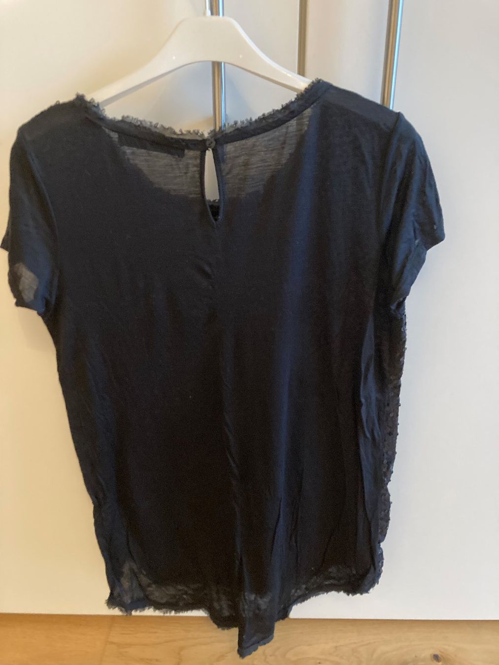 Hallhuber Tops: Glitzer-Top Schwarz Hallhuber; Gr. S – Gebraucht aus Zürich von LisM. 3