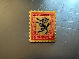 Pro Juventute 1924, Helvetica, Anstecknadel, Top Zustand