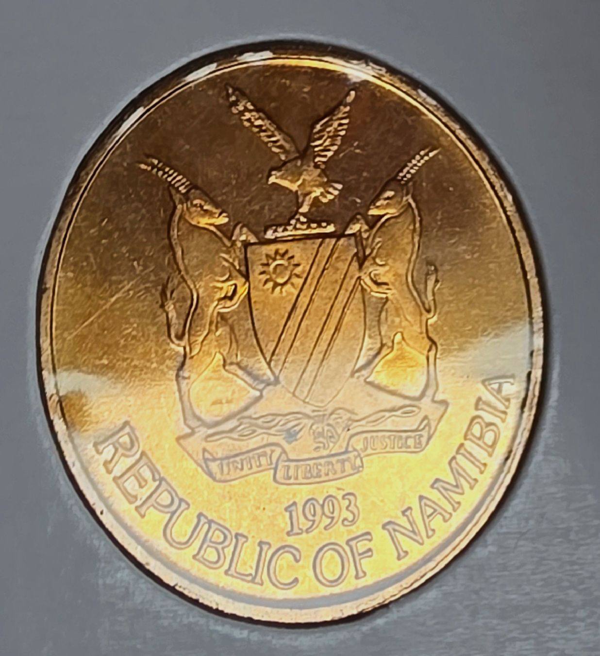 Alle Münzen: NAMIBIA 1 DOLLAR 1993 UNZ. – Gebraucht aus Winterthur von Creso70 2