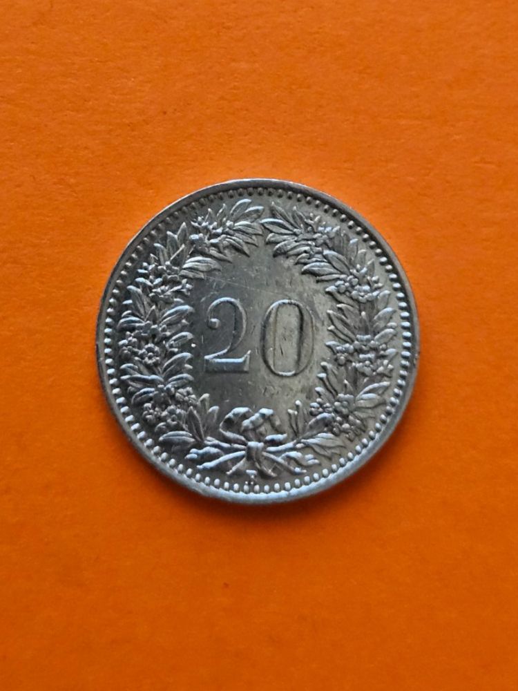 Toutes les monnaies: 20 Rappen 1932 -vz – D'occasion à Hinwil par Bell1894 1