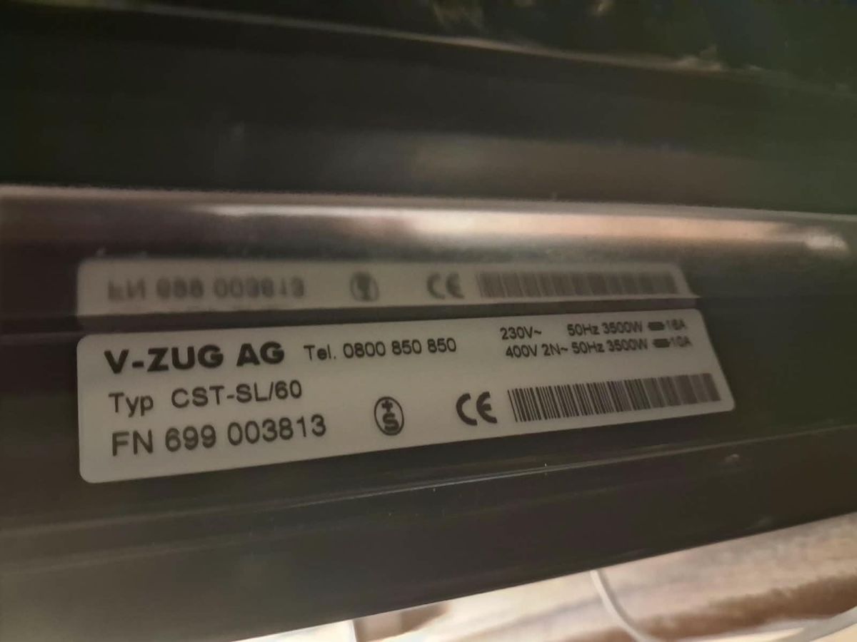 V-Zug Elettrodomestici da cucina: V-ZUG Combi Steam SL – Nuovo (secondo la descrizione) da Herisau venduto da Grandus 1
