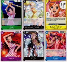 6 verschiedene One Piece Karten ( japanisch)