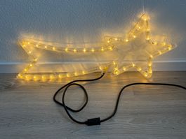 Beleuchteter Weihnachtsstern / Sternschnuppe - Indoor