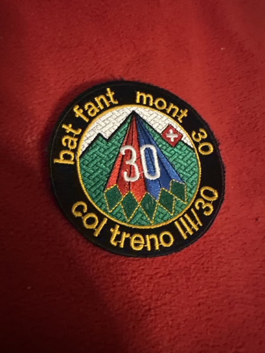 Schweizer Armee Plaketten & Abzeichen: Bat fant Mont 30 - treno – Gebraucht aus Morbio Inferiore von Ecod