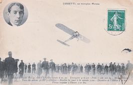 CPA LUSSETI sur monoplan Morane 1912