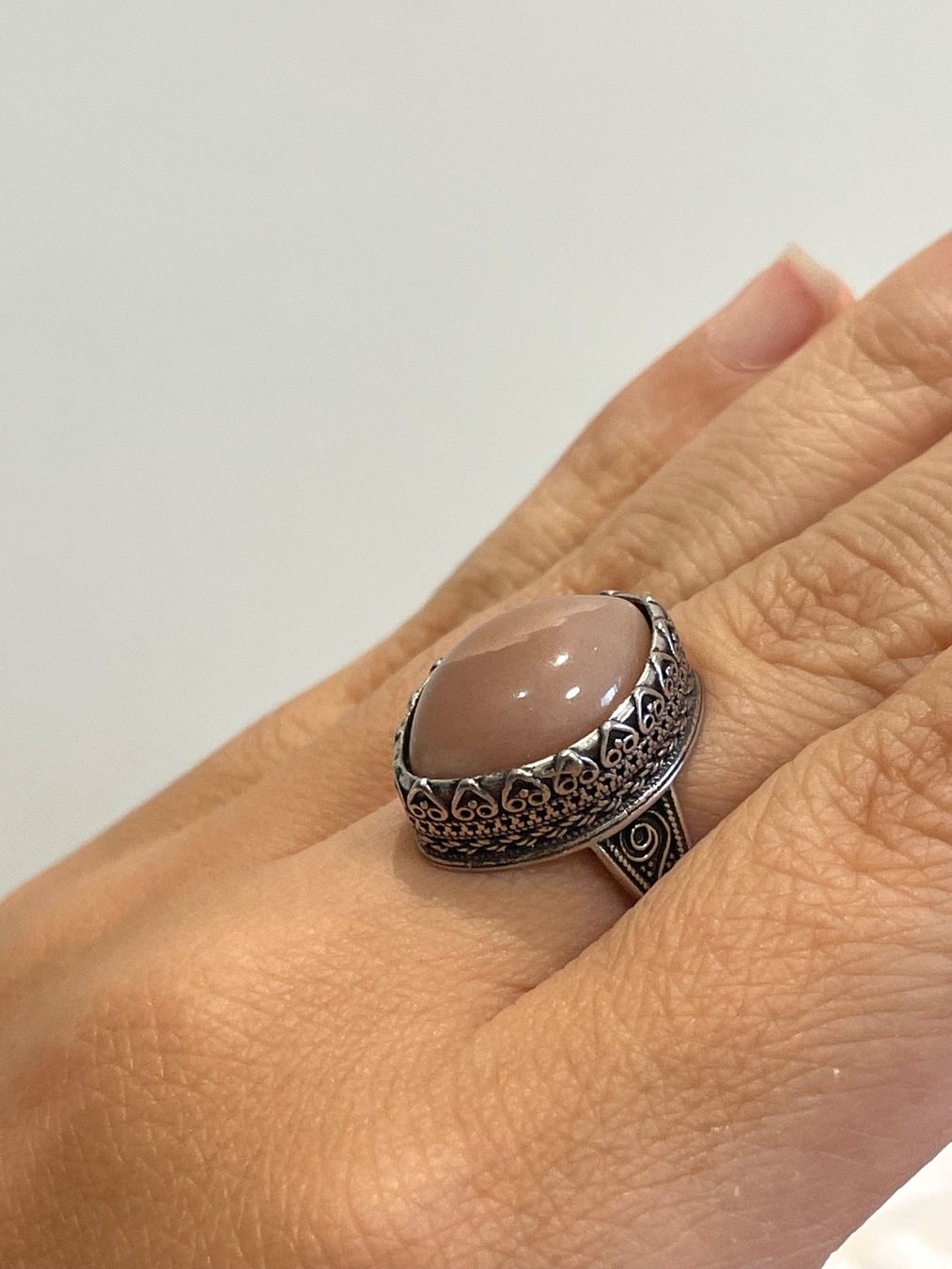 Bagues: Orange Mondstein Vintage-Ring – Neuf avec emballage d'origine à Schiers par sisikristall 1
