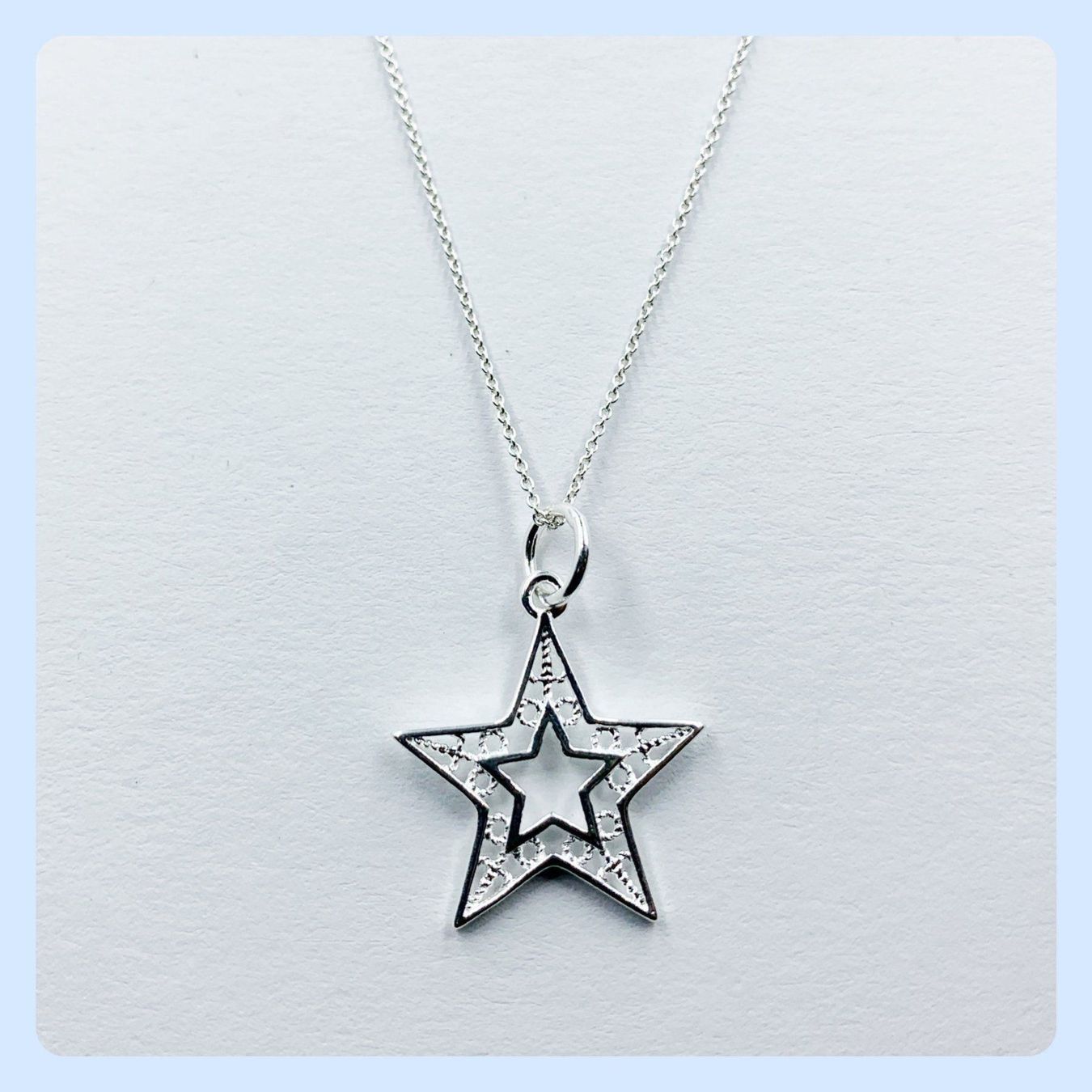 Sonstiger Schmuck: Anhänger Sterne 25mm + Silberkette 925 – Neu und originalverpackt aus Zürich von Mevas_Silber