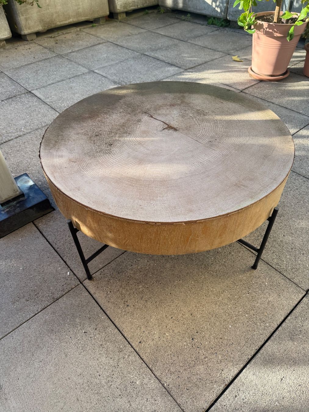Tavoli: Runder Echt-Holztisch 75 cm – Usato da Zürich venduto da Herbion1