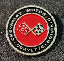BB329 Alte Auto Logo Pin Chevrolet Motor Division Corvette