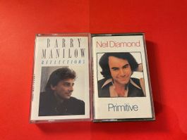 Kasseten Barry Manilow Reflections & Neil Diamond 🎶 Top!