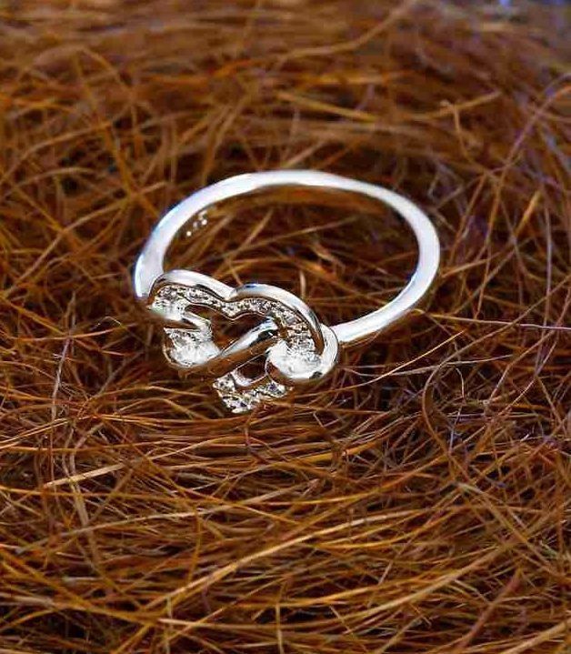 Ringe: Stilvoller Ring Herz,  925 versilbert, Gr. 8 – Neu (gemäss Beschreibung) aus Grenchen von maretop 2