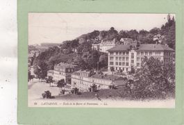 Lausanne Ecole de la Barre et Panorama 1915