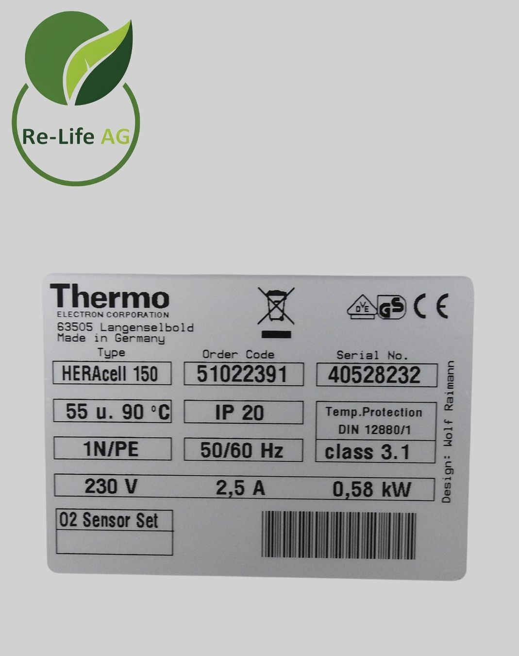 Sonstiges Tierzubehör: Thermo HERAcell 150 CO₂ Cell Incubator – Gebraucht aus Reinach BL von Re-LifeAG_Labor 8