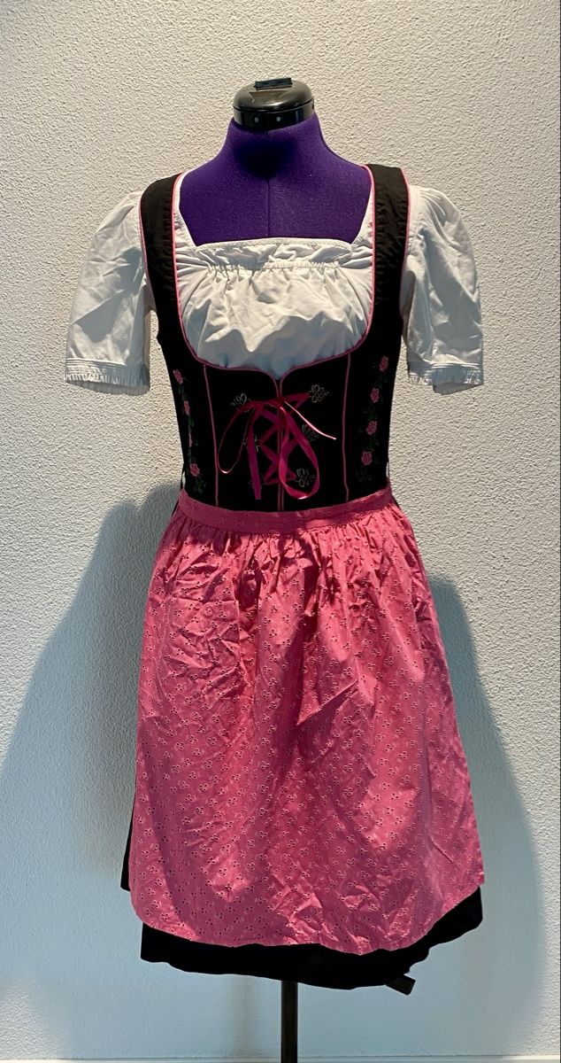 Kleider: Dirndl Grösse 36 rosa schwarz  – Gebraucht aus Oberhasli von Nostradamus01 1