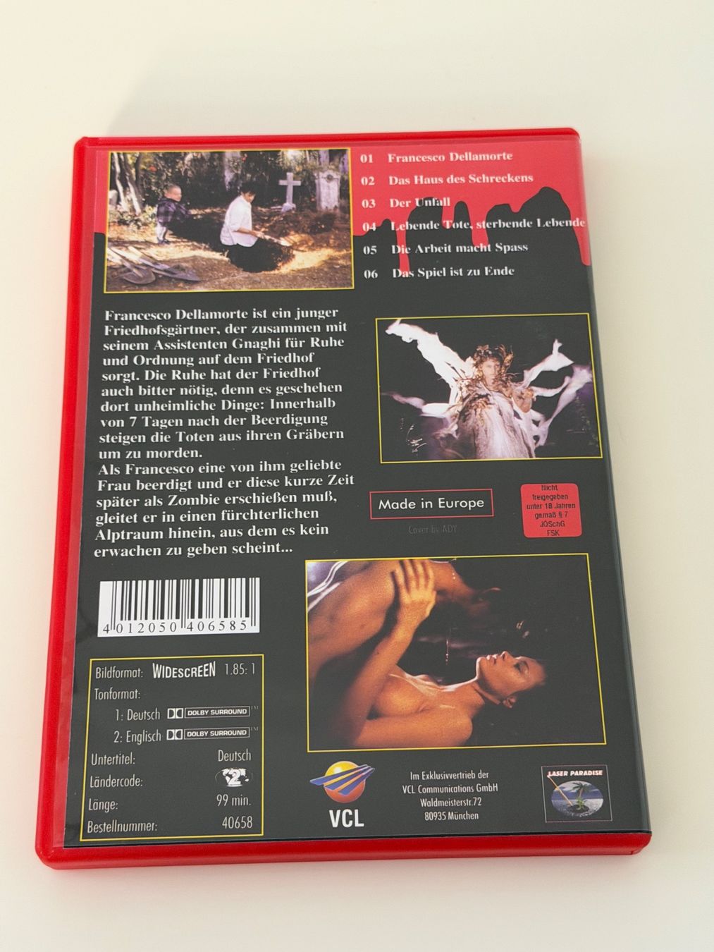 Tous les DVDs: DellaMorte DellaAmore DVD Red Edition UNCUT – Neuf (Voir description) à Altstätten SG par sheamus 1