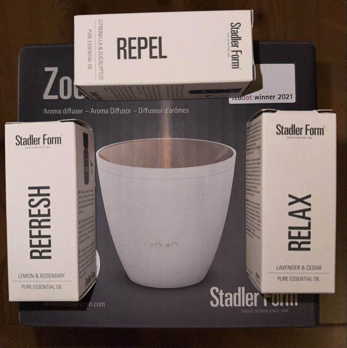 Diffusori di oli essenziali: Aroma Diffuser inkl. 3 Duftölen Neu & Originalverpackt – Nuovo e nell'imballaggio originale da Grächen venduto da Walterli_88