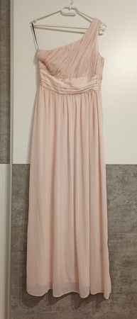 Sommerliches, elegantes, rosa Abendkleid, Grösse 38