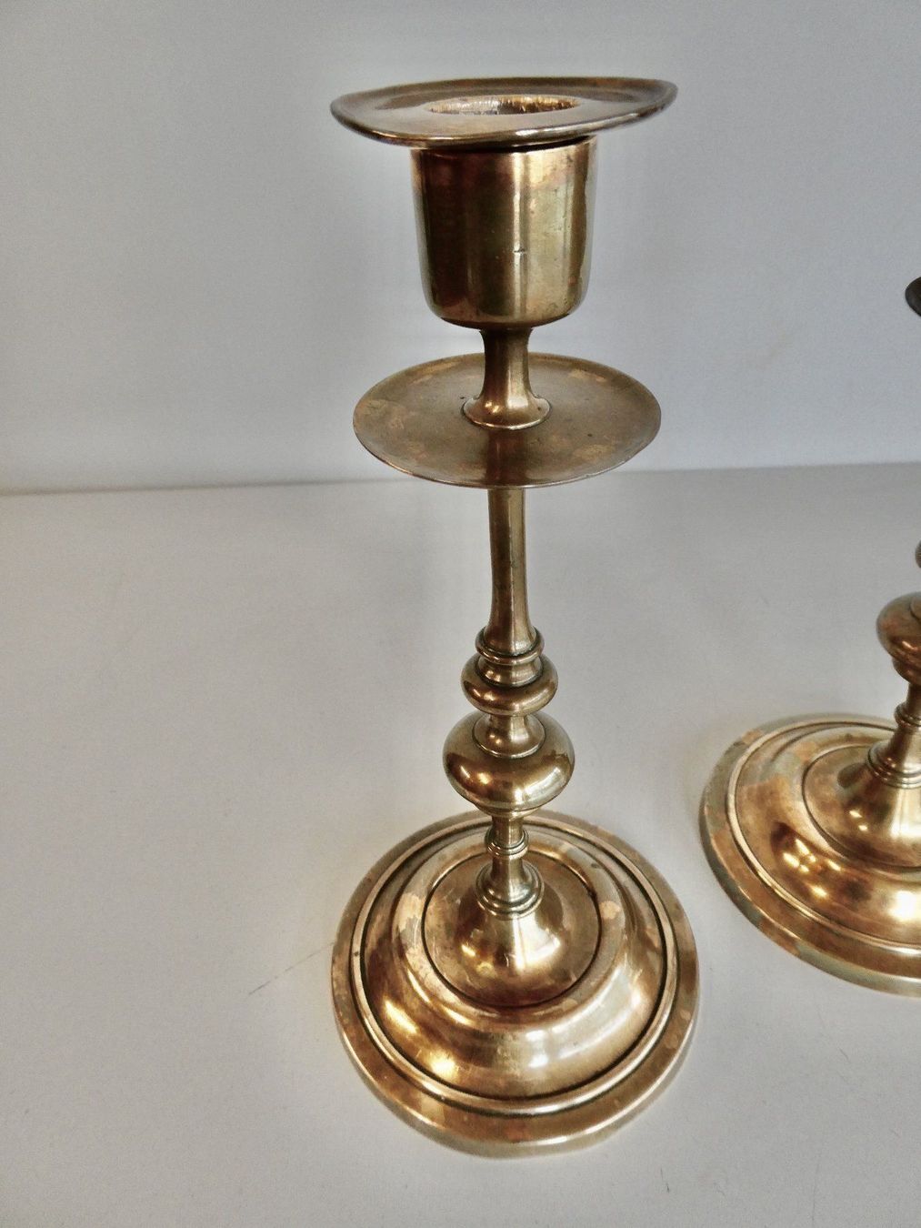 Portacandele: 2 Originale Biedermeier Kerzenständer – Usato da Lüchingen venduto da Eeizo 2