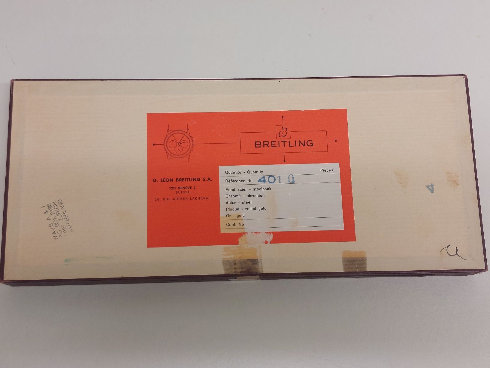 Breitling Orologi: Breitling Uhrewerk Box – Usato da Zürich venduto da shi_5d9h