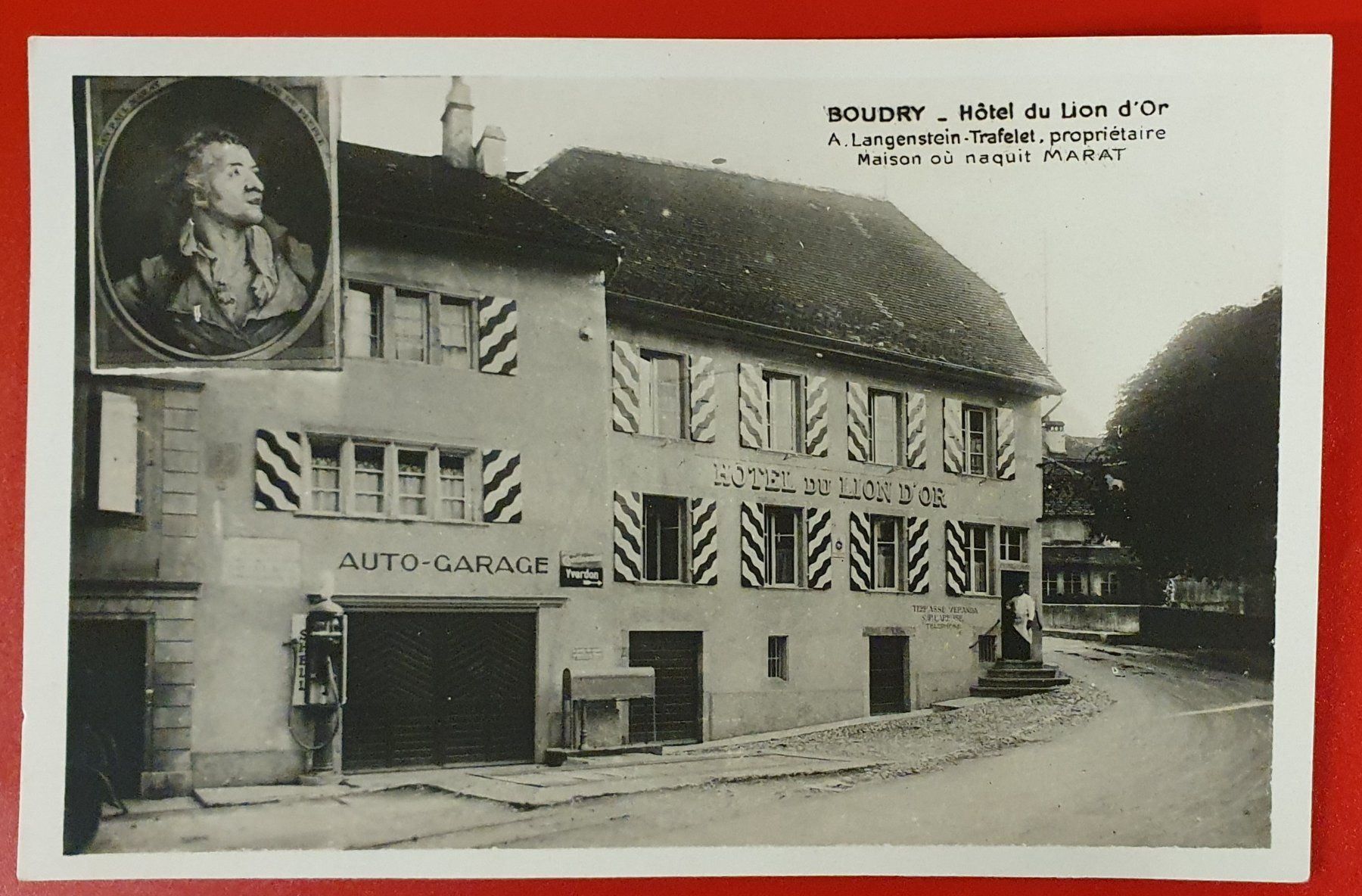 Cartoline postali: Boudry - Hotel du Lion d'Or 1937 – Usato da Kreuzlingen venduto da Rschweiz1