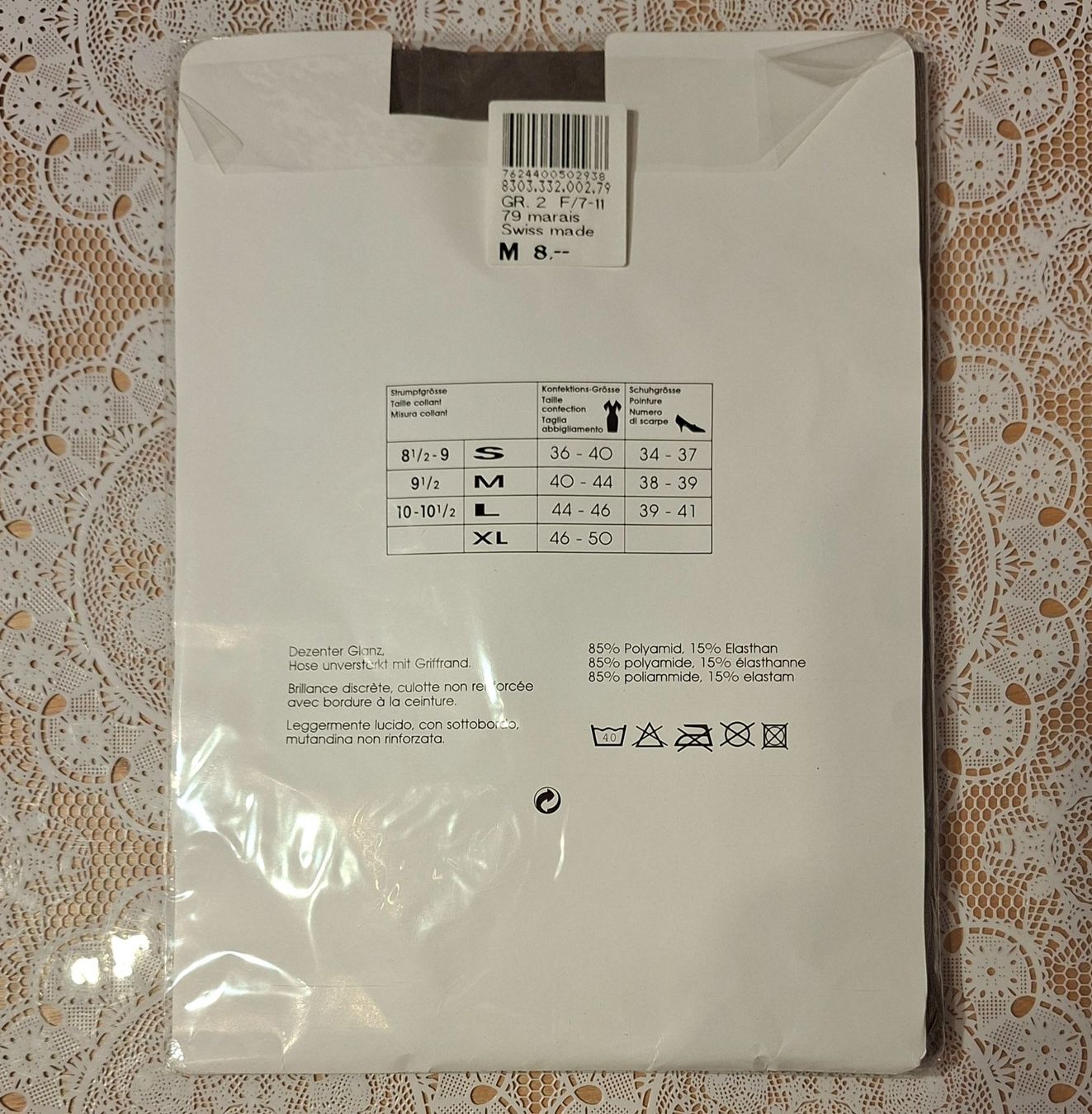 Migros Calze & Collant: Migros Comforf Vision Strumpfhose 40den Gr.M Marais – Nuovo e nell'imballaggio originale da Amriswil venduto da Celini3 1