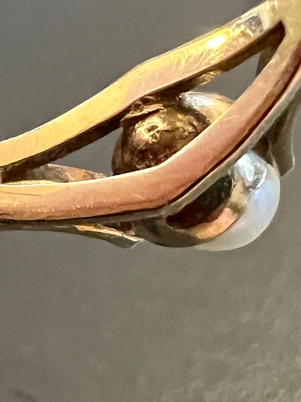 Anelli: Gold-Ring 14K mit Perle – Usato da Chur venduto da Penting1935 6