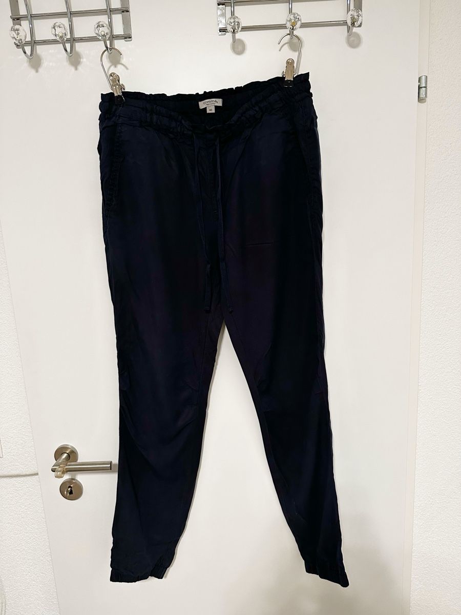 Comma Hosen: Comma, Damen Stoffhose Gr. 40 dunkelblau – Gebraucht aus Eglisau von Brewster1