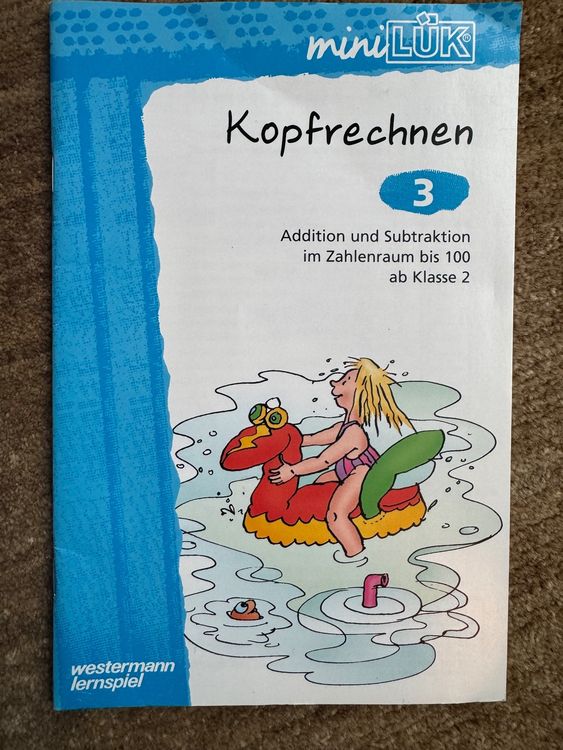 Mini-Lük Heft Kopfrechnen 3, ab 2.Klasse Addition Subtraktio (Gebraucht