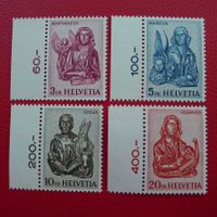 1961: Evangelisten ** mit Bogenrand, Nr.381-384! 114.-+